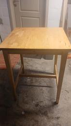 Tafel  en 3 stoelen, Huis en Inrichting, Tafels | Eettafels, Ophalen, Gebruikt, 50 tot 100 cm, Vierkant