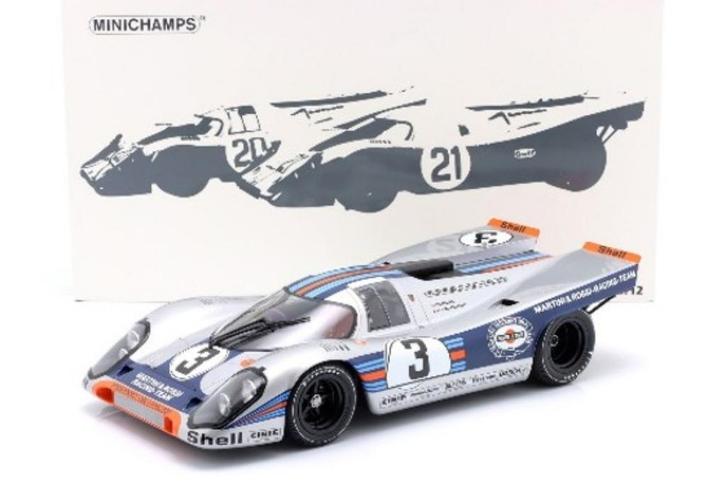 PORSCHE 917K MINICHAMPS 1/12 #3 1971 MARTINI, Hobby en Vrije tijd, Modelauto's | 1:5 tot 1:12, Nieuw, Auto, 1:9 t/m 1:12, Ophalen of Verzenden