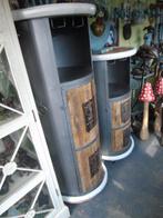 JACK DANIELS houten en metalen stang op wielen, Huis en Inrichting, Ophalen, 5 tot 15 flessen, Nieuw, 75 cm of meer