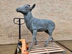 Bronzen groot hert prachtige patina oude zware brons!!!, Ophalen of Verzenden, Gebruikt, Overige materialen, Dierenbeeld