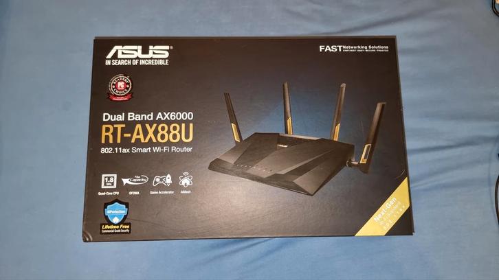 ASUS RT-AX88U dual-band wifi 6-router, Computers en Software, Routers en Modems, Zo goed als nieuw, Router, Ophalen