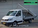 Volkswagen Crafter 140pk Automaat Open Laadbak Trekhaak Airc, Auto's, Automaat, Stof, Gebruikt, Euro 6