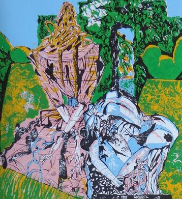YSBRANT / AFFICHE / KLEURZEEFDRUK / 90x60cm / SIG / 1975 beschikbaar voor biedingen