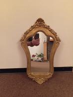 Decoratieve spiegel in goudkleur, Huis en Inrichting, Woonaccessoires | Spiegels, Zo goed als nieuw, Ophalen