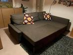 (Slaap)zetel Ikea ‘Friheten’ (donkergrijs) met opbergruimte, Ophalen, Gebruikt, Vierpersoons of meer, Hoekbank
