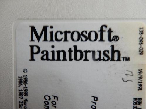 MS Paintbrush (years 90 or 91) Vintage, Informatique & Logiciels, Logiciel Office, Enlèvement ou Envoi