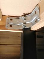 Houten zwarte Ikea uitvouwbare Tafel met 4 x stoelen., Huis en Inrichting, Ophalen