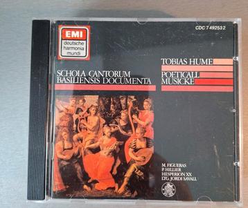 Cd. Tobias Hume. Poeticall Musicke. (EMI). beschikbaar voor biedingen