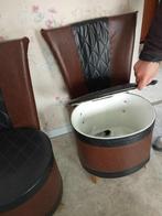 Vintage fauteuils style pouf, Ophalen