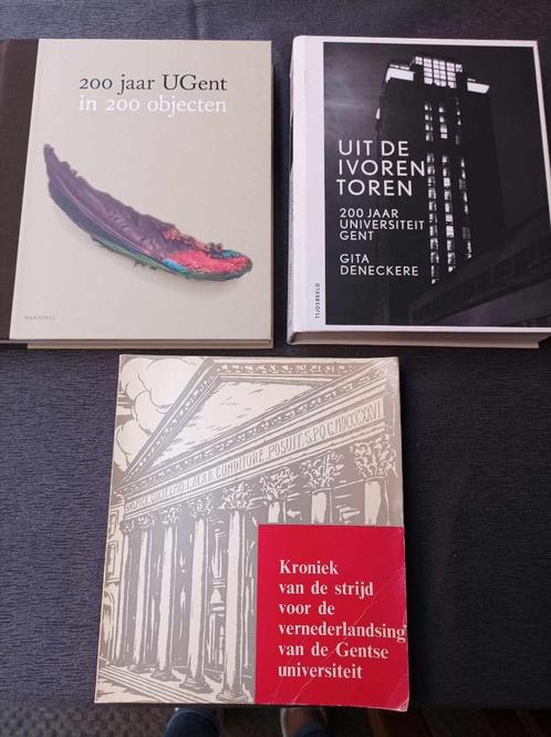 Universiteit Gent / 200 jaar/ vernederlandsing/3 boeken, Livres, Histoire & Politique, Enlèvement ou Envoi