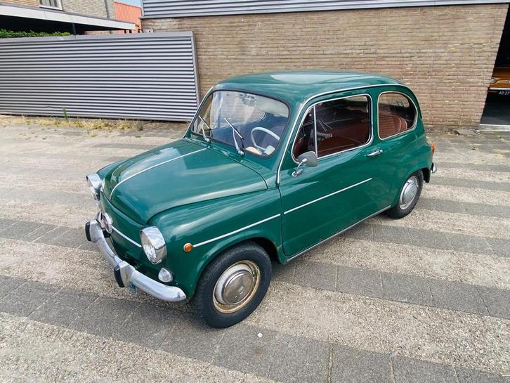 Fiat 600 600 L 1972, Autos, Fiat, Achat, Autres modèles, Essence, Berline, 2 portes, Boîte manuelle, Vert, Propulsion arrière
