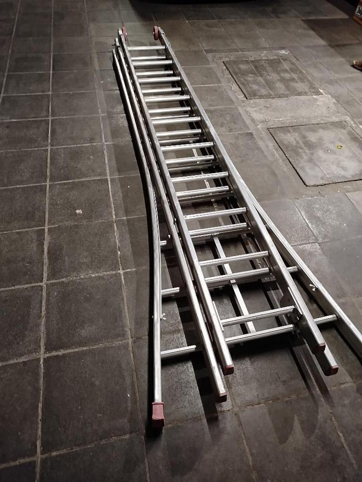 schuifladder, Doe-het-zelf en Bouw, Ladders en Trappen, Gebruikt, Ladder, 4 meter of meer, Opvouwbaar of Inschuifbaar, Ophalen