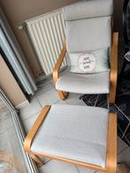 Comfortabele Fauteuil met Voetenbank – Modern en Gezellig, Ophalen, Stof