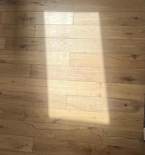 Gelakt massief eikenparket, 13m, Huis en Inrichting, Stoffering | Vloerbedekking, Nieuw, Parket, Ophalen