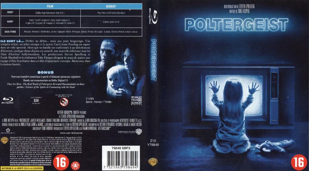 poltergeist (blu-ray) nieuw, Cd's en Dvd's, Ophalen of Verzenden, Zo goed als nieuw, Horror