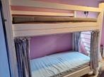 Stapelbed wit met toebehoren., Huis en Inrichting, Slaapkamer | Stapelbedden en Hoogslapers, Ophalen, Gebruikt, Tweepersoons, Overige maten