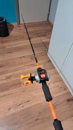 Vislijn abu garcia 1,98m 15-60g + reel, Enlèvement ou Envoi, Ligne de pêche