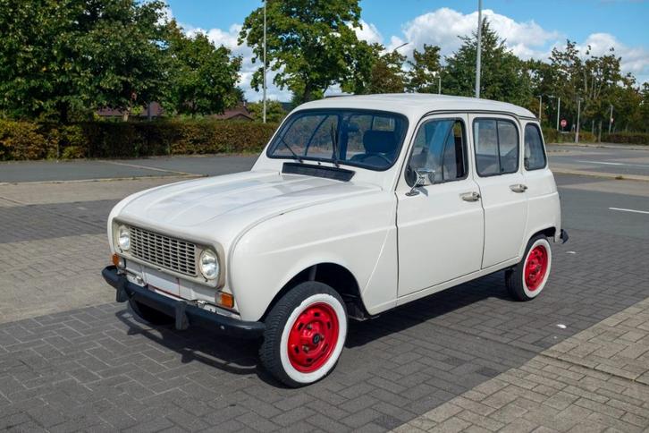 Renault R4 GTL -  08/1987, Auto's, Oldtimers, Particulier, Renault, Benzine, Break, 5 deurs, Handgeschakeld, Wit, Beige, Stof