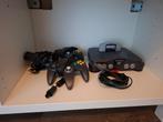 N64 + Controllers + Everdrive 64 (met spellen), Ophalen of Verzenden, Refurbished, Met 2 controllers, Met games