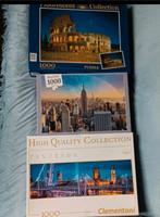 3 mooie puzzels 1000stukken Clementoni, Enlèvement, 500 à 1500 pièces, Comme neuf