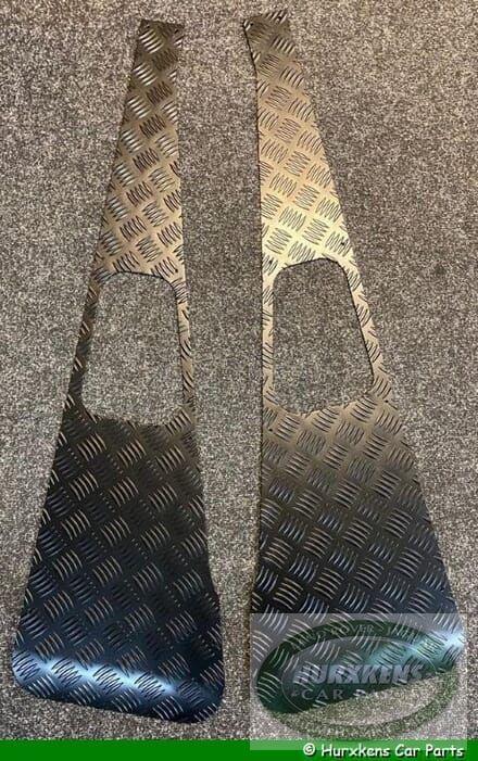 Traanplaat vleugels bovenzijde zwart Land Rover Defender, Auto-onderdelen, Carrosserie, Nieuw, Ophalen of Verzenden