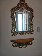 Spiegel met tableau, Huis en Inrichting, Woonaccessoires | Spiegels, Ophalen, 100 tot 150 cm, Zo goed als nieuw, Ovaal