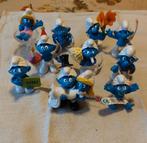 Lot smurfen Schleich 10 stuks (2010/2012), Ophalen of Verzenden, Zo goed als nieuw, Brilsmurf
