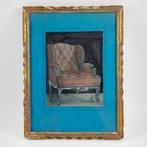 Dessin technique "croquis bergère" 19 ème siècle, Enlèvement ou Envoi