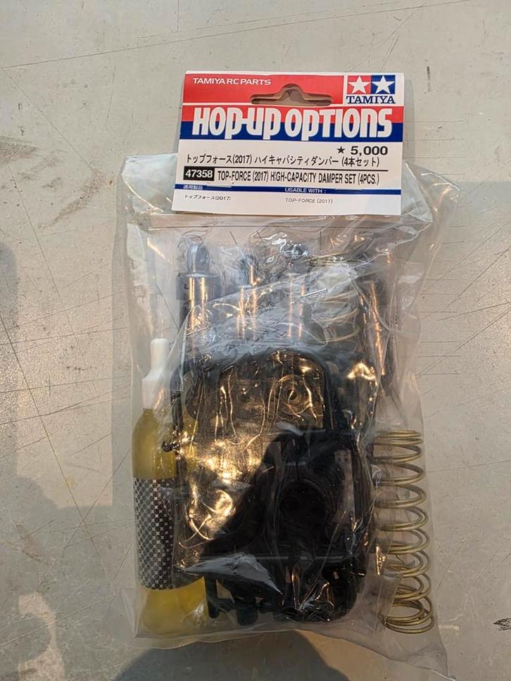 Tamiya Top-Force (2017) High-Capacity Demper Set (4 stuks, Hobby en Vrije tijd, Modelbouw | Radiografisch | Overige, Ophalen of Verzenden