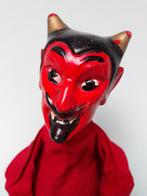 Rode Duivel poppenkastpop handpop vintage 1955 composiet, Antiek en Kunst, Ophalen of Verzenden