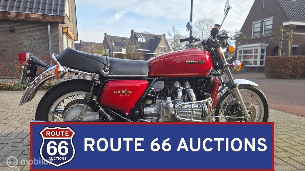 Honda GL1000 Gold Wing | 1976 | Route 66 Auctions, Honda, Zwart, Bedrijf, Handgeschakeld