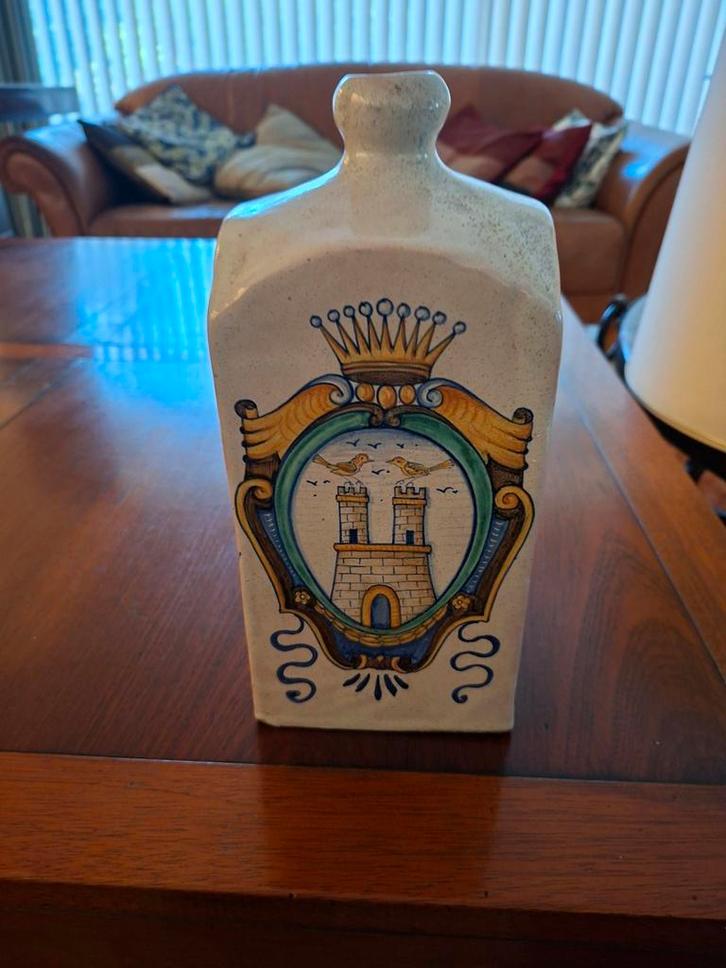 Italiaanse Keramische Fles met Wapen apothekersp, Antiek en Kunst, Antiek | Vazen, Ophalen