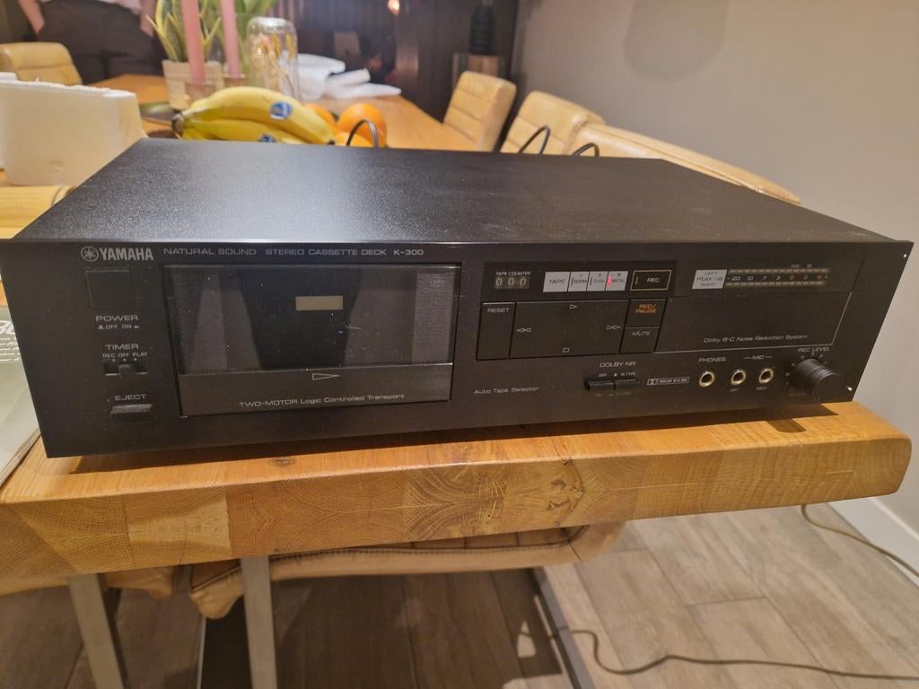 Yamaha K-300 cassettedeck inclusief handleiding, TV, Hi-fi & Vidéo, Decks cassettes, Enlèvement