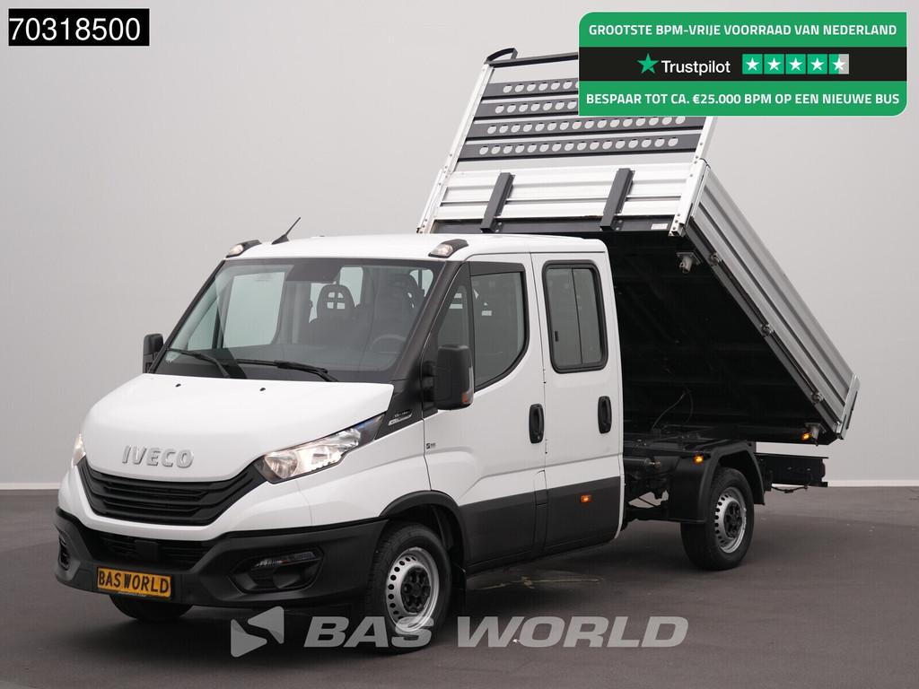 Iveco Daily 35S16 Automaat Driezijdige Kipper Dubbel Cabine, Auto's, Automaat, Stof, Gebruikt, Euro 6