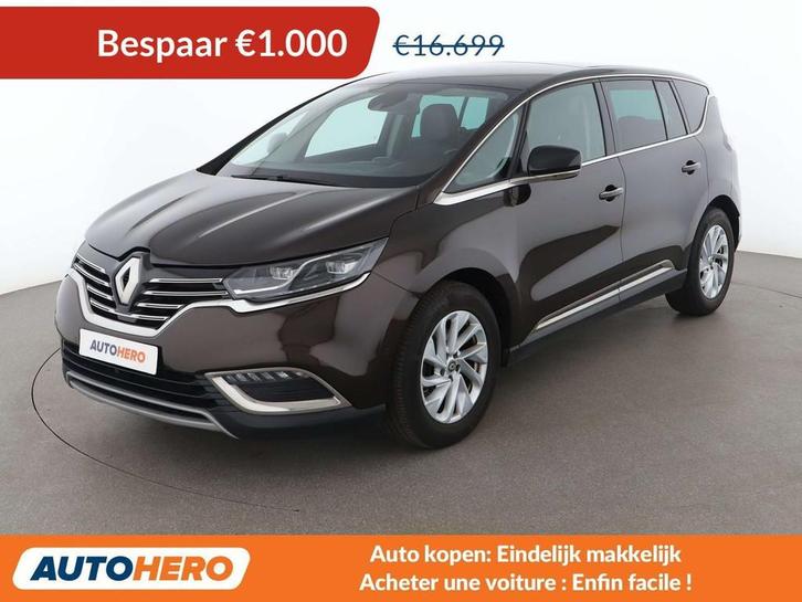 Renault Espace 1.6 TCe Energy Intens (bj 2016, automaat), Auto's, Renault, Te koop, Espace, ABS, Achteruitrijcamera, Airbags, Airconditioning
