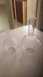 Laboratoriumflessen met ronde bodem, Verzamelen, Glas en Drinkglazen, Ophalen, Gebruikt