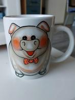 Mug à café décoré d'un petit cochon. Très bon état, Enlèvement, Utilisé, Autres styles, Tasse(s) et/ou soucoupe(s)