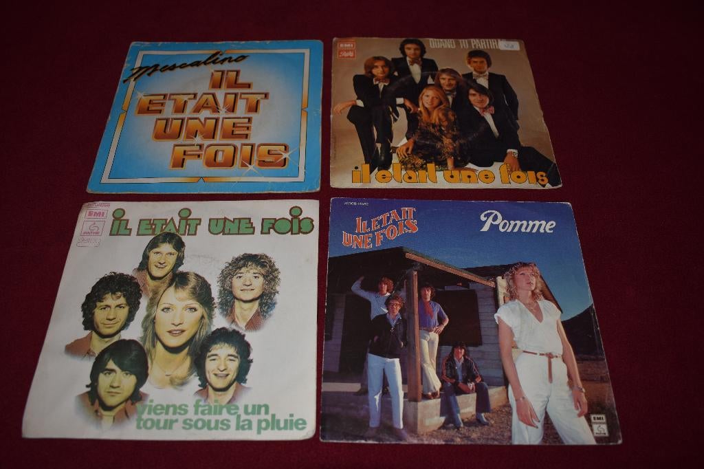 45t's  van de franse groep "iI était une fois " jaren70/80, CD & DVD, Vinyles | Pop, Comme neuf, Pressage original, 1970 - 1979