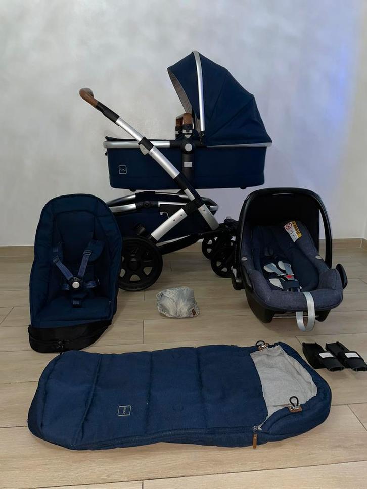 Joolz Geo 2 Parrot Blue kinderwagen 3-in-1 Complete Set, Kinderen en Baby's, Buggy's, Zo goed als nieuw, Maxi-Cosi, Regenhoes