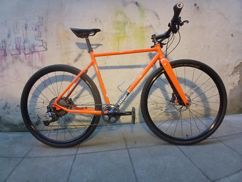 Vélo de gravel Woho, Vélos & Vélomoteurs, Autres marques, 10 à 15 vitesses, Enlèvement, 53 à 57 cm