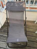 Lafuma ligstoel - vison kleur - 2 stuks - Nieuwpoort-bad, Ophalen, Nieuw, Aluminium, Inklapbaar