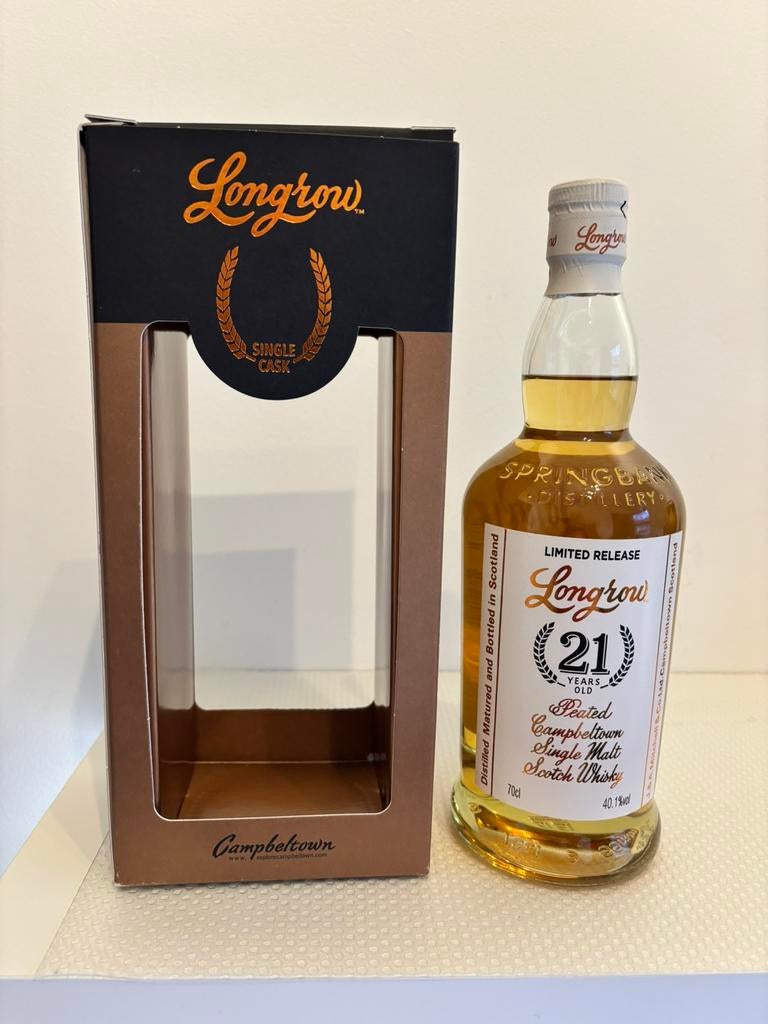 Springbank Longrow 21y single cask, Collections, Vins, Enlèvement ou Envoi, Neuf