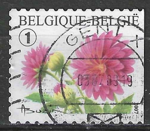 Belgie 2007 - OBP 3721a - Dahlia - Rechts ongetand (ST), Verzenden, Gestempeld
