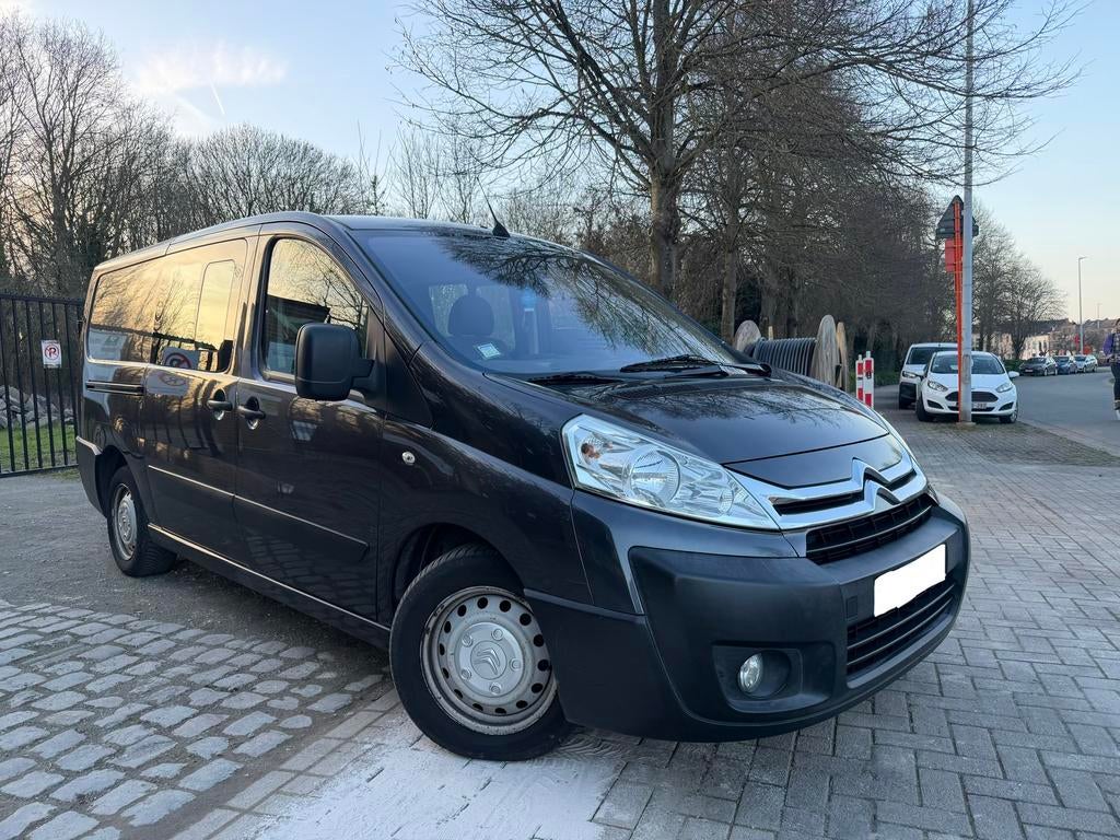Citroën Jumpy Double Cabine 2.0 HDI — 6 PL 2015 198 000 km, Autos, Camionnettes & Utilitaires, Euro 5, Achat, Entreprise, Citroën