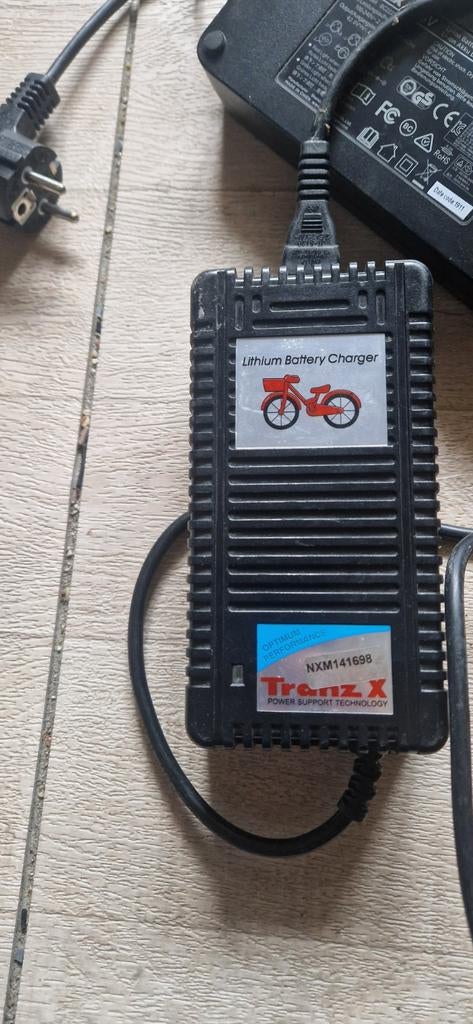 Tranzx oplader 36v, Ophalen