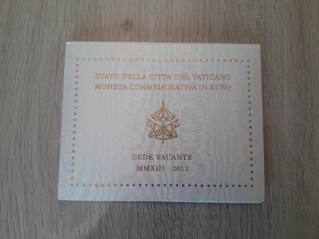 2 euro Vaticaan 2013 Sede Vacante in boekje, Ophalen of Verzenden, Vaticaanstad, 2 euro, Losse munt