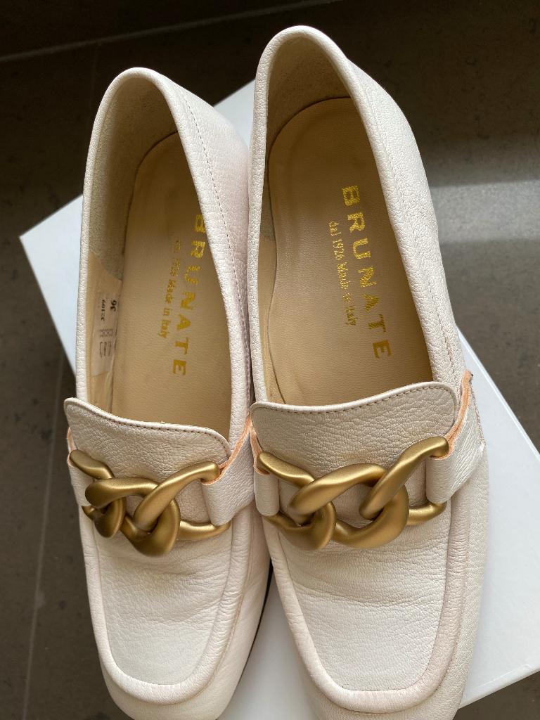 Loafer (leder), Vêtements | Femmes, Chaussures, Comme neuf, Chaussures basses, Blanc, Enlèvement
