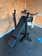 Verstelbare en inklapbare halterbank Decathlon, Ophalen, Zo goed als nieuw