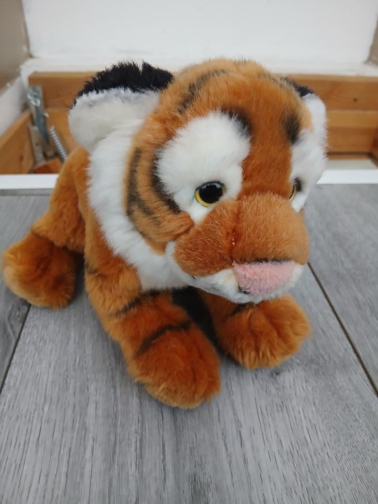 Jouet en peluche Keel Toys Tiger - 36 cm - Réaliste et doux, Enfants & Bébés, Jouets | Peluches, Comme neuf, Tigre, Moyen (20 à 80 cm)