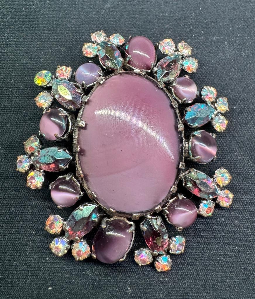 Bijoux de Fantaisie - Broche Vintage Années 1970, Bijoux, Sacs & Beauté, Bijoux anciens, Enlèvement ou Envoi, Autres matériaux